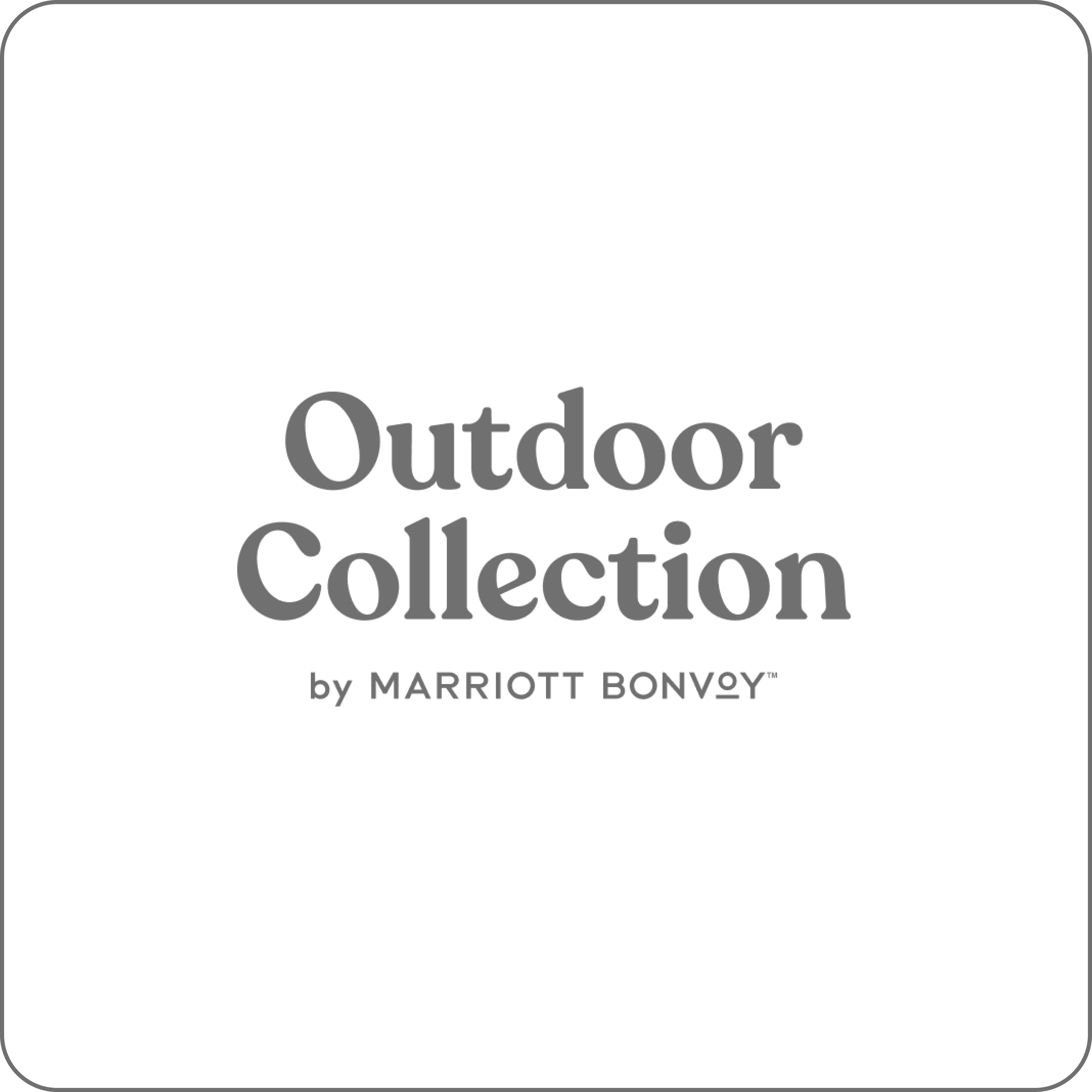 Outdoor Collection by Marriott Bonvoy
