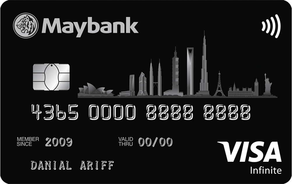 Kad Maybank Visa Infinite, gambar rasmi penerbit Malaysia
